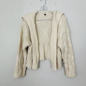 Universal Thread Cream Knit Open Front Cardigan Women’s Size XS